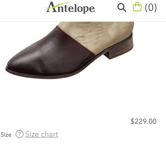 Like New Antelope Leather Metallic Ankle Boot - Picture 10 of 11